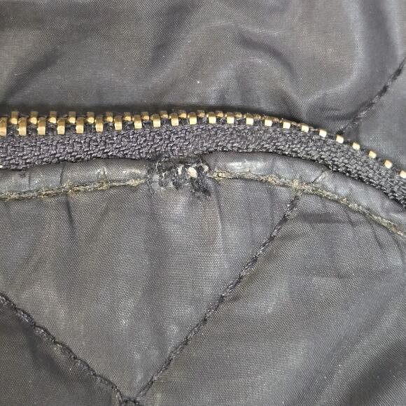 Kate Spade Black Quilted Backpack Gold Tone Hardware Designer Luxury Preppy - Picture 7 of 11